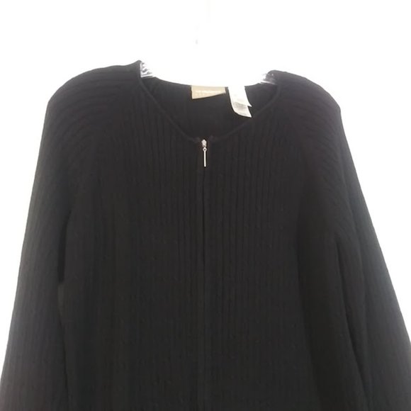 Liz Claiborne Liz wear women's size L black sweater - Picture 2 of 15